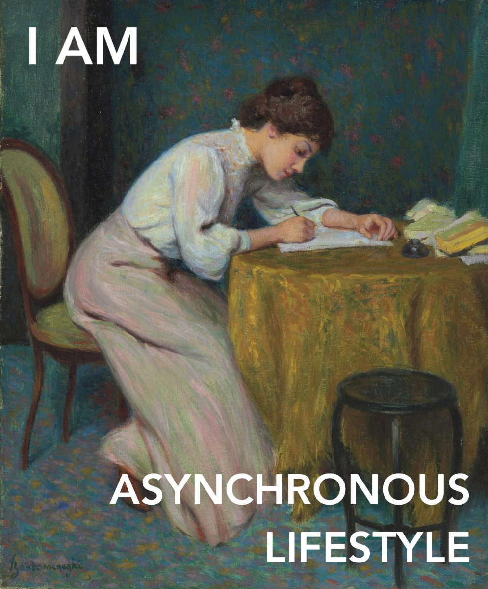 I AM ASYNCHRONOUS LIFESTYLE - Zandomeneghi - asymmetrical version